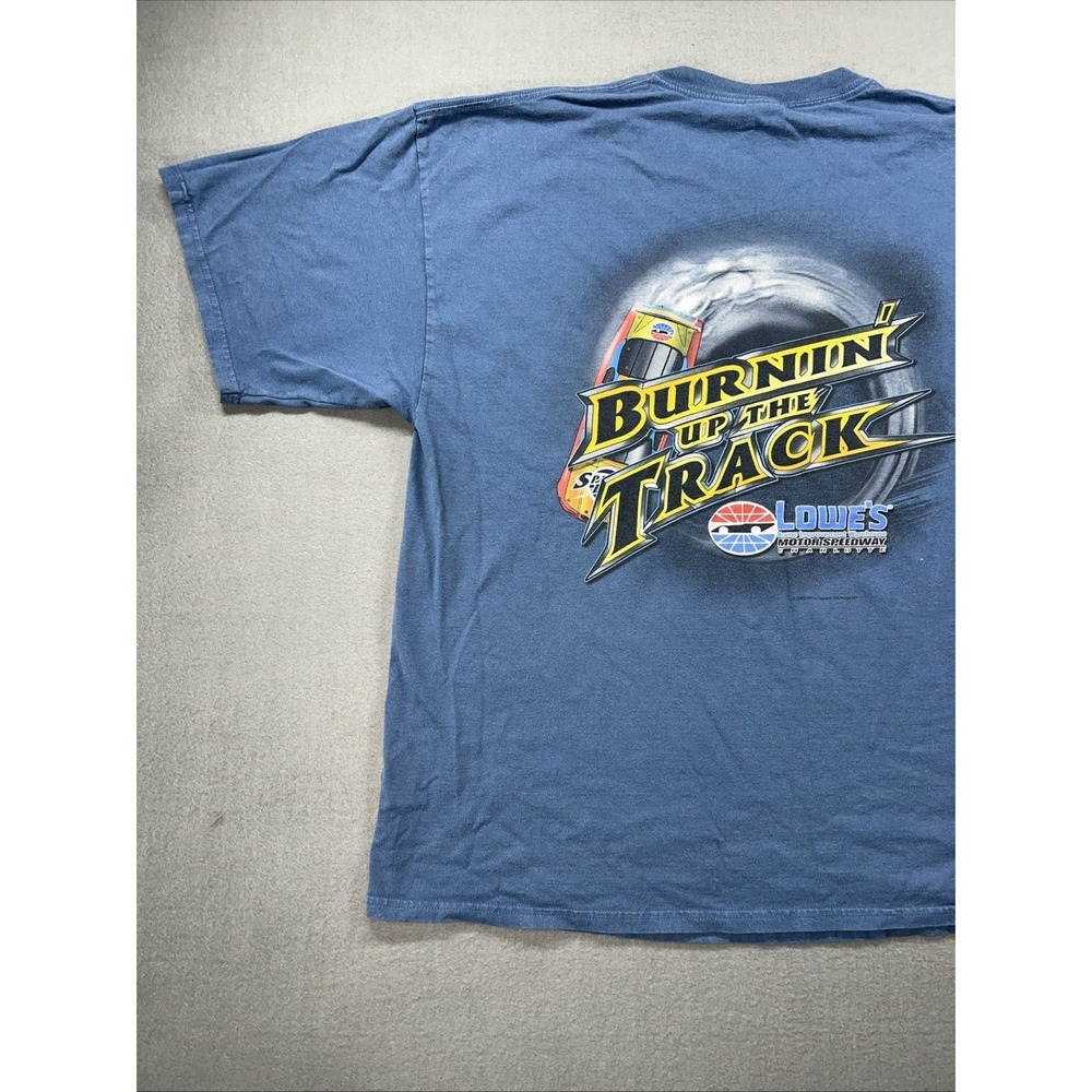 VTG NASCAR Double Sided Shirt Charlotte Speed Demon Mens 2XL XXL Racing Dale Y2K - Picture 9 of 11